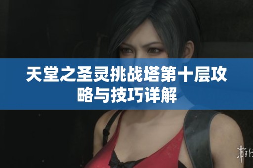 天堂之圣灵挑战塔第十层攻略与技巧详解