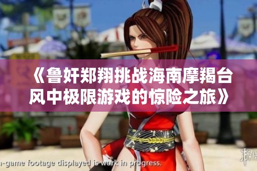 《鲁奸郑翔挑战海南摩羯台风中极限游戏的惊险之旅》