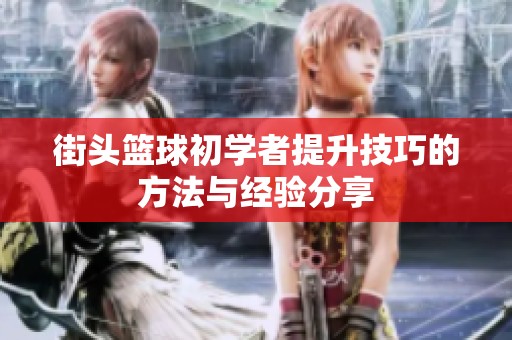 街头篮球初学者提升技巧的方法与经验分享