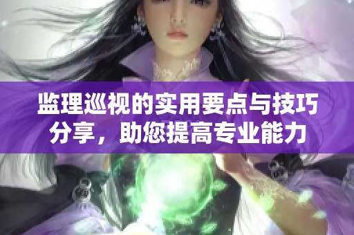 监理巡视的实用要点与技巧分享，助您提高专业能力