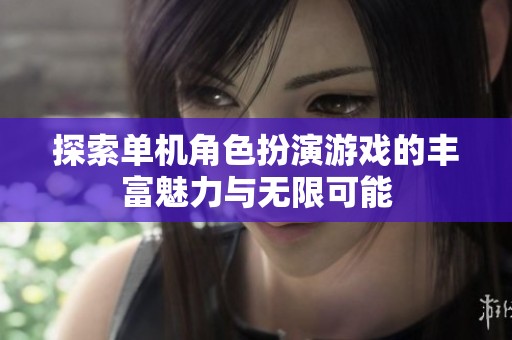 探索单机角色扮演游戏的丰富魅力与无限可能