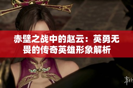 赤壁之战中的赵云：英勇无畏的传奇英雄形象解析