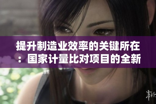 提升制造业效率的关键所在：国家计量比对项目的全新解读