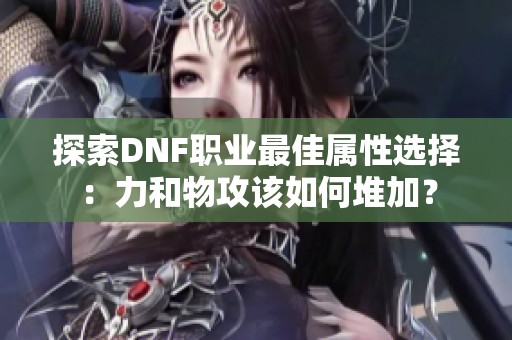 探索DNF职业最佳属性选择：力和物攻该如何堆加？