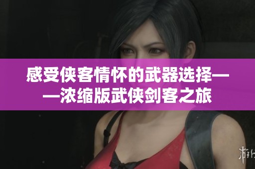 感受侠客情怀的武器选择——浓缩版武侠剑客之旅