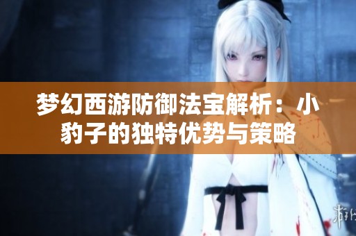 梦幻西游防御法宝解析：小豹子的独特优势与策略