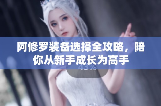 阿修罗装备选择全攻略，陪你从新手成长为高手
