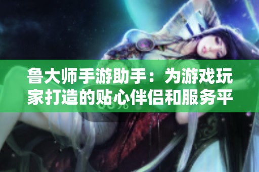 鲁大师手游助手：为游戏玩家打造的贴心伴侣和服务平台