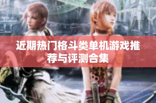 近期热门格斗类单机游戏推荐与评测合集