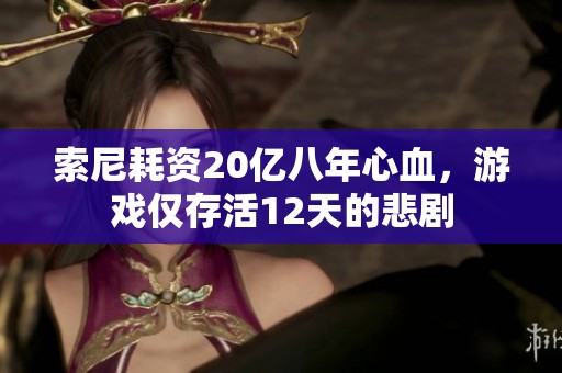 索尼耗资20亿八年心血，游戏仅存活12天的悲剧