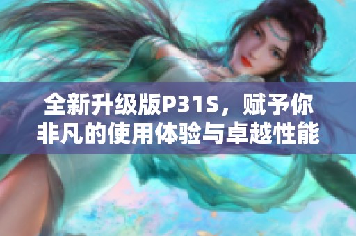 全新升级版P31S，赋予你非凡的使用体验与卓越性能