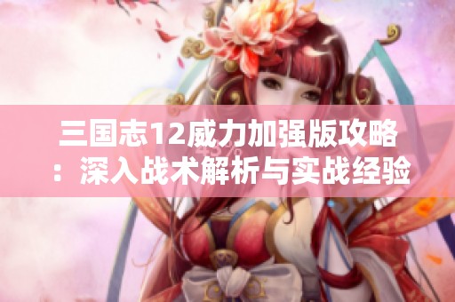 三国志12威力加强版攻略：深入战术解析与实战经验分享