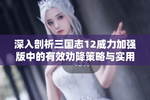 深入剖析三国志12威力加强版中的有效劝降策略与实用技巧