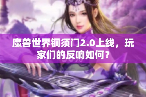 魔兽世界铜须门2.0上线，玩家们的反响如何？