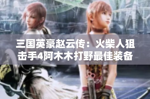 三国英豪赵云传：火柴人狙击手4阿木木打野最佳装备攻略