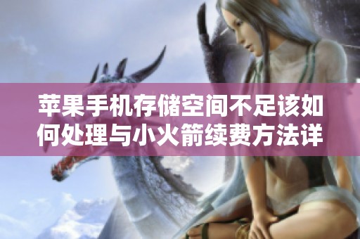 苹果手机存储空间不足该如何处理与小火箭续费方法详解