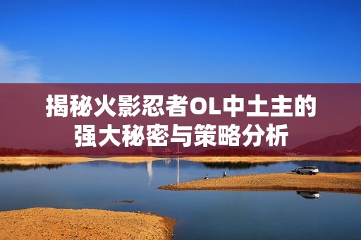 揭秘火影忍者OL中土主的强大秘密与策略分析