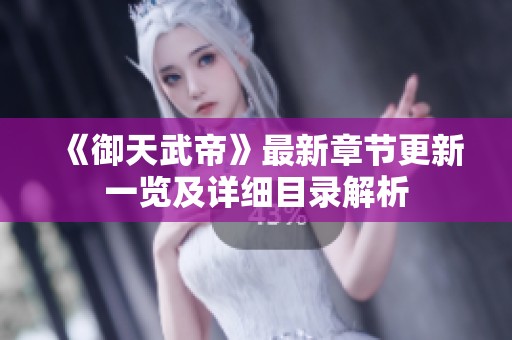 《御天武帝》最新章节更新一览及详细目录解析