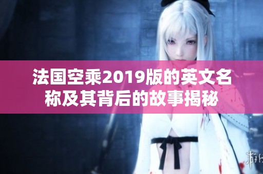 法国空乘2019版的英文名称及其背后的故事揭秘