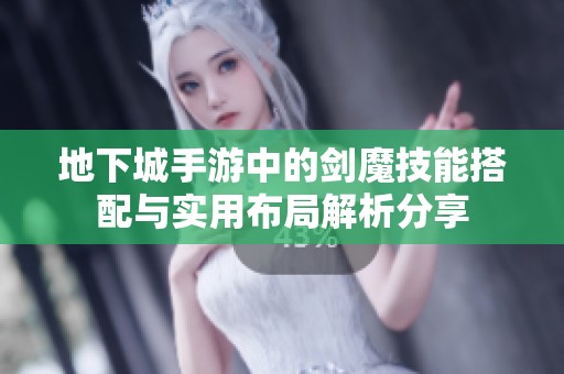 地下城手游中的剑魔技能搭配与实用布局解析分享