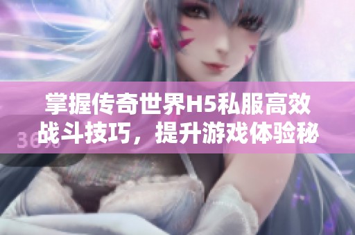 掌握传奇世界H5私服高效战斗技巧，提升游戏体验秘籍