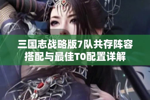 三国志战略版7队共存阵容搭配与最佳T0配置详解