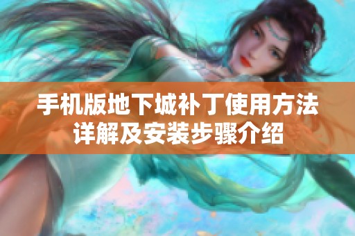 手机版地下城补丁使用方法详解及安装步骤介绍