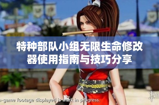 特种部队小组无限生命修改器使用指南与技巧分享