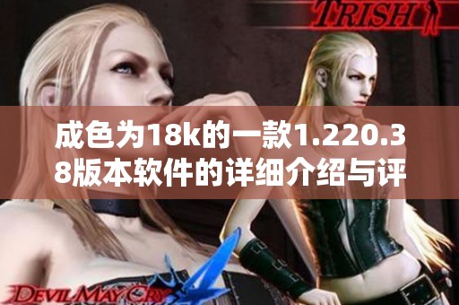 成色为18k的一款1.220.38版本软件的详细介绍与评测